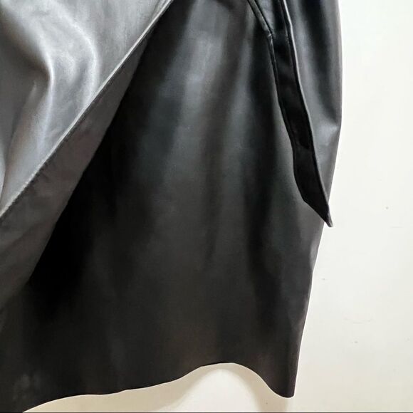 Addition Elle 𝅺Faux Leather Asymmetric Skirt Size 12 - Picture 9 of 13